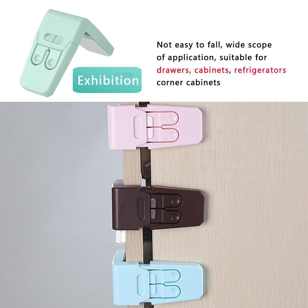 Set 5 Khóa Cửa Tủ Bằng Nhựa Bảo Vệ An Toàn Cho Bé
