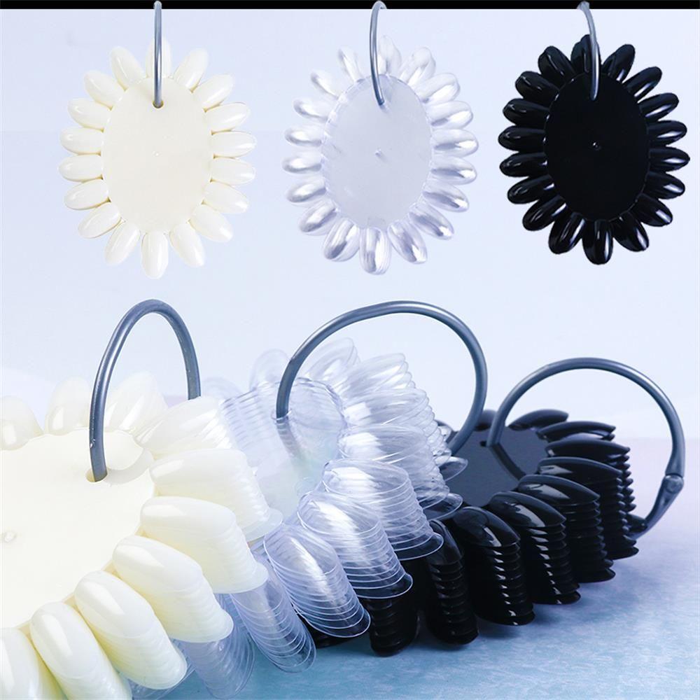 Set 10 Móng Tay Giả Trong Suốt Trưng Bày DIY