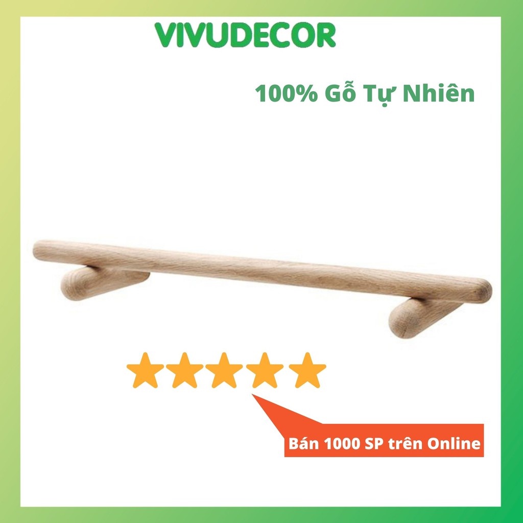 Móc Treo Quần Áo Gắn Tường Vivudecor - Thanh Treo Quần Áo Trong Nhà Tắm, Nhà Bếp, Cánh Cửa