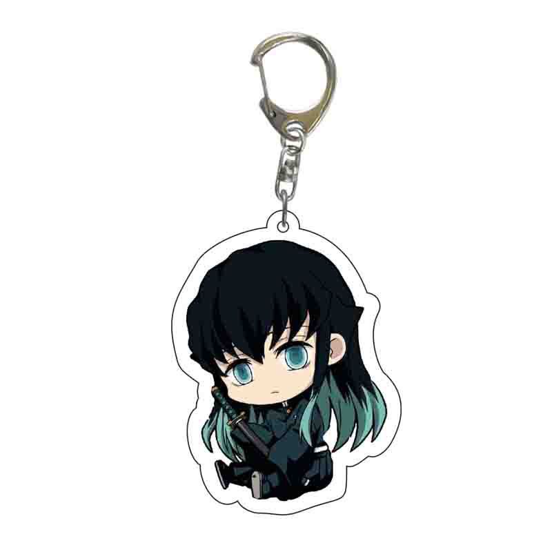 Móc khóa acrylic phong cách hoạt hình Demon Slayer Rengoku Kyoujurou Tanjirou Nezuko Zenitsu Inosuke Shinobu Giyuu Uzui