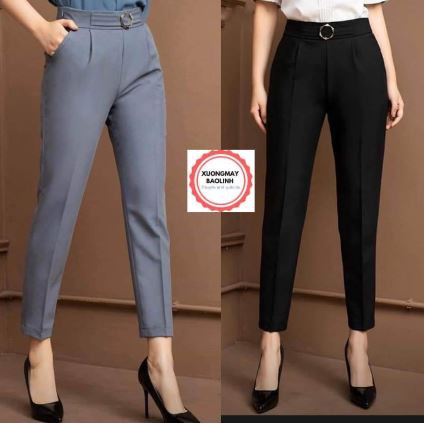 sỉ Quần baggy nữ phối mặt lục giác_kèm ảnh thật