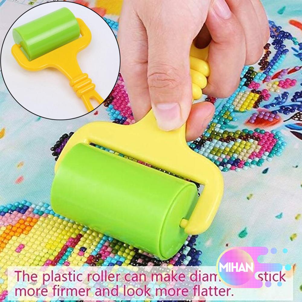 Cây lăn làm tranh đính đá 5D DIY bằng nhựa màu sắc ngẫu nhiên dành cho trẻ em