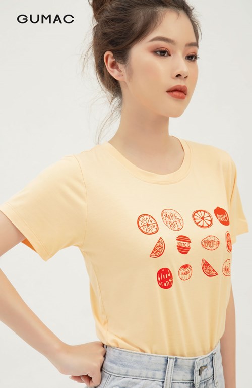 [Mã WABRGU100 giảm 15% đơn 249K tối đa 100k] Áo thun in hình tròn ATB355 thiết kế basic trẻ trung GUMAC | BigBuy360 - bigbuy360.vn
