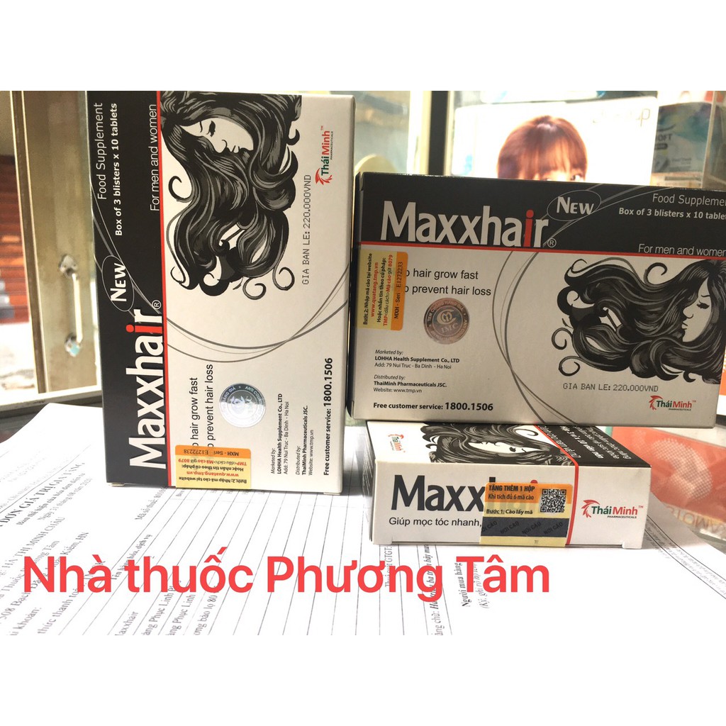 MAXXHAIR - Viên Uống Ngăn Ngừa Rụng Tóc và Kích Thích Mọc Tóc Hiệu Quả