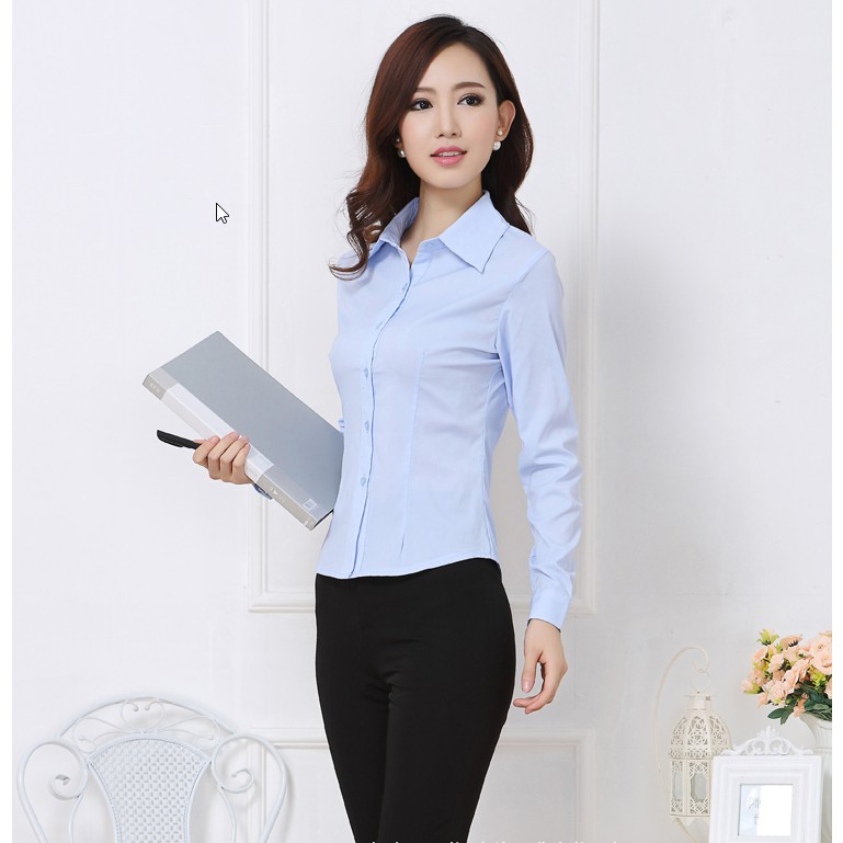 Sơ mi nữ công sở, sơ mi học sinh đủ màu đủ size Sm32