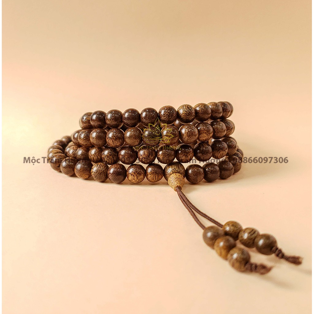 Vòng Tay Trầm Hương MTH JEWELRY Chuỗi Tràng Hạt 108 6/7/8mm Trầm Tốc Việt (COMBO 4) | Mộc Trầm Hương