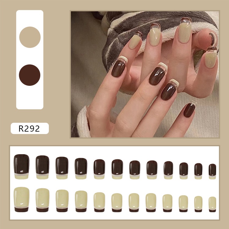 Móng tay giả /Kèm Keo/ làm nail thời trang [R201-300] mới