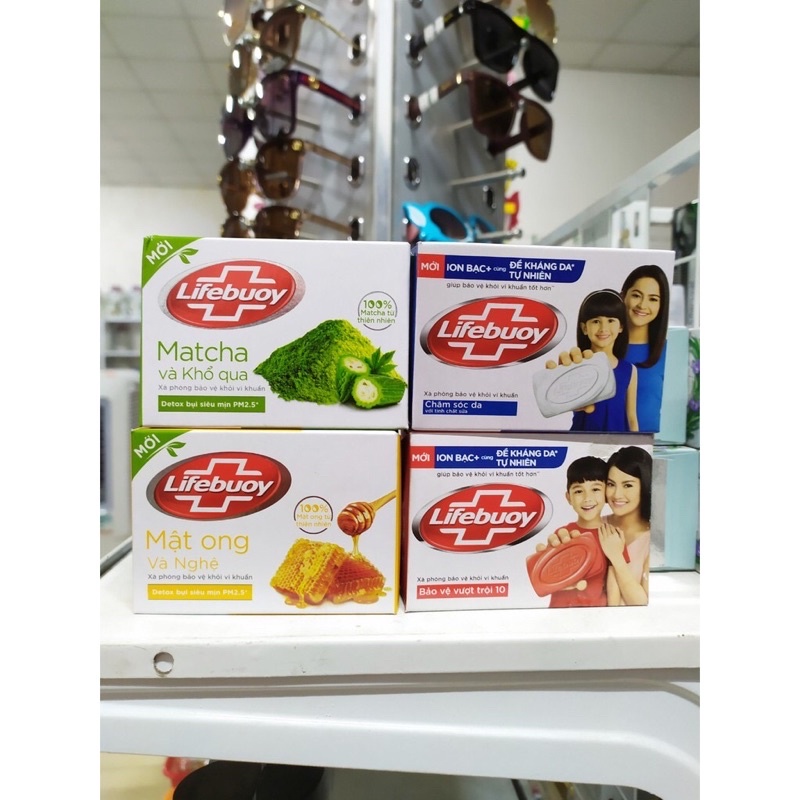 Xà phòng lifebuoy 90gr xanh, đỏ , vàng.