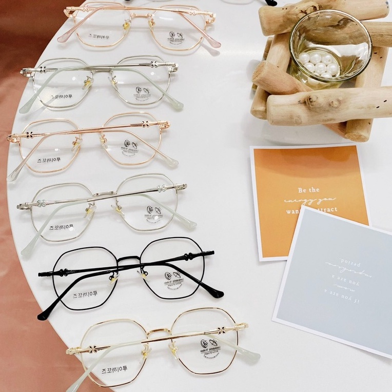 Mắt Kính Gọng Cận Cao Cấp Form Vuông 642 72616 Lyly Phong Cách Ulzzang Siêu Xinh - Hazo