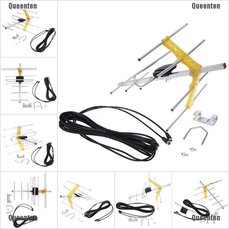 Ăng Ten Khuếch Đại Tín Hiệu 8 Yagi 100m Cho Tv 10db Uhf/Vhf/Fm Hdtv