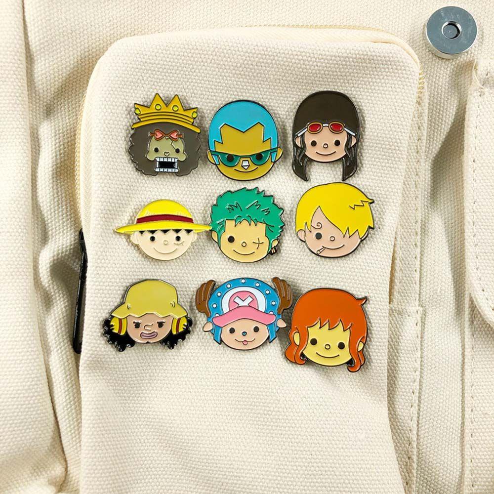 BACK2LIFE Huy Hiệu Cài Áo Hình Nhân Vật Hoạt Hình One Piece Đáng Yêu