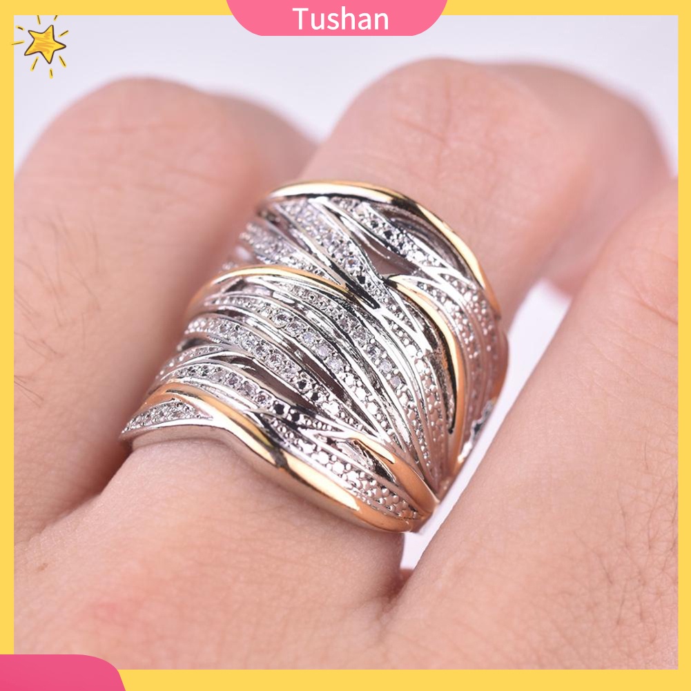 Nhẫn Hợp Kim Đính Đá Sang Trọng