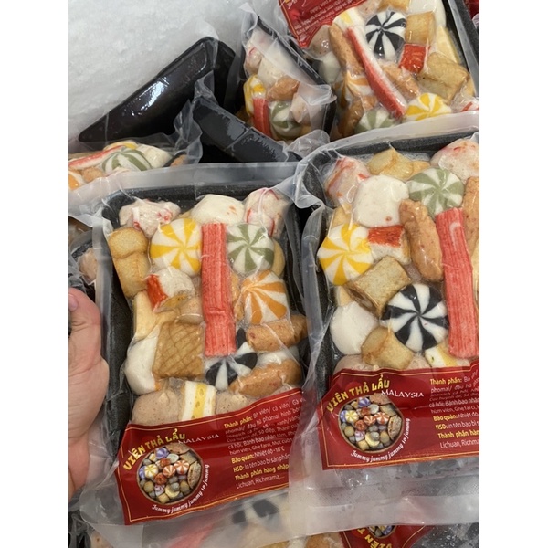 Sét viên thả lẩu Malaysia mix vị - 500gr - Giao Hàng Hà Nội