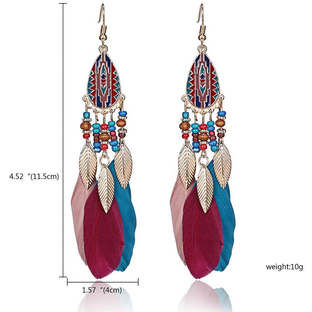 Bông Tai Hình Dreamcatcher Phong Cách Bohemian Thời Trang