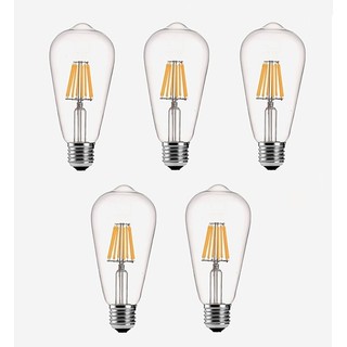 Bộ 5 bóng đèn led edison st64 4w đui e27.