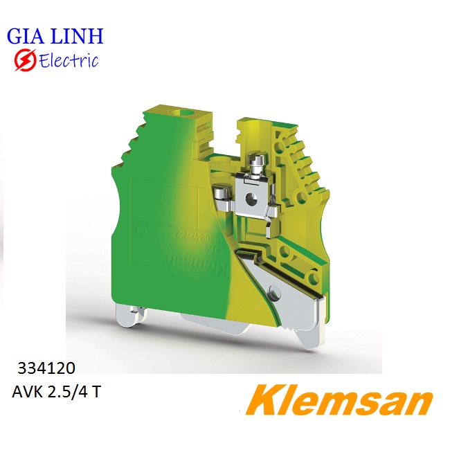 Cầu đấu dây điện dạng miếng lát AVK 2,5 RD GREY, NPP/AVK 2,5-10 GREY Termino Klemsan