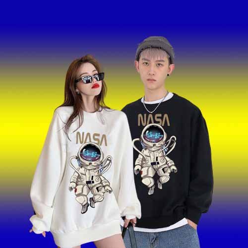 Áo Nỉ Bông Sweater, Áo Hoodie NASA, Nam Nữ Unisex in Công Nghệ Mới Nhất, bền mầu giữ Form chuẩn - Top Trend 2021 | BigBuy360 - bigbuy360.vn