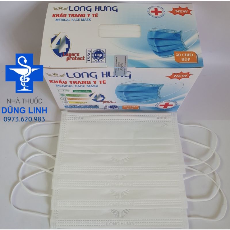 Khẩu trang y tế giấy kháng khuẩn người lớn, trẻ em