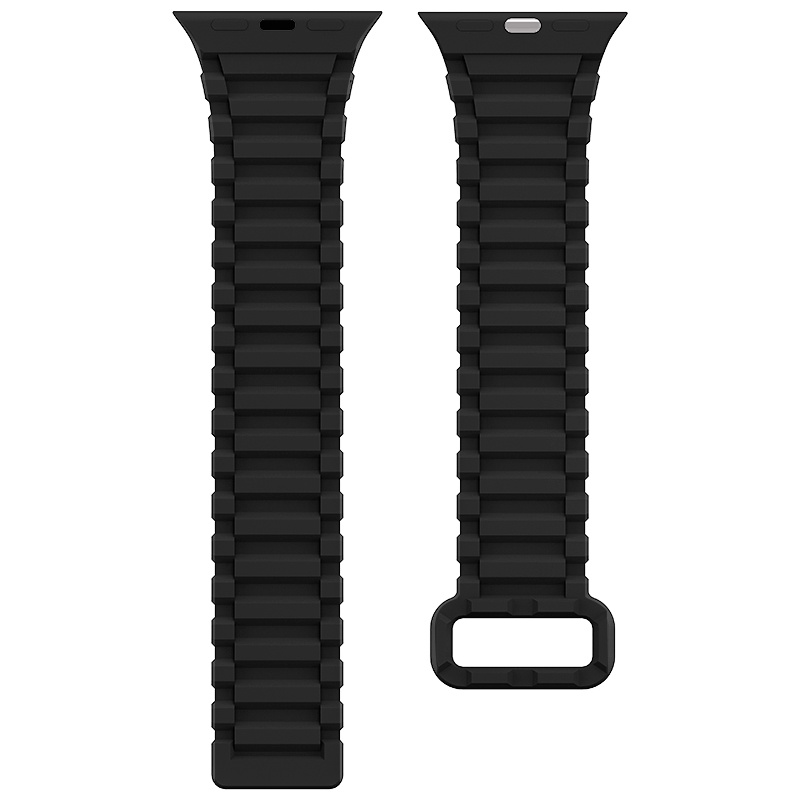 Dây Đeo Silicone Khóa Nam Châm Cho Đồng Hồ Thông Minh apple Watch 49mm 45mm 41mm 44mm 40mm 38mm 42mm iWatch Series 8 ultra 7 6 SE 5 4 3 2