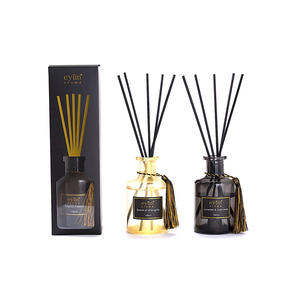 Bộ tinh dầu nước hoa thơm phòng Shangrila &amp; nhiều mùi hương 180ml. Reed Diffuser, Home Fragrance