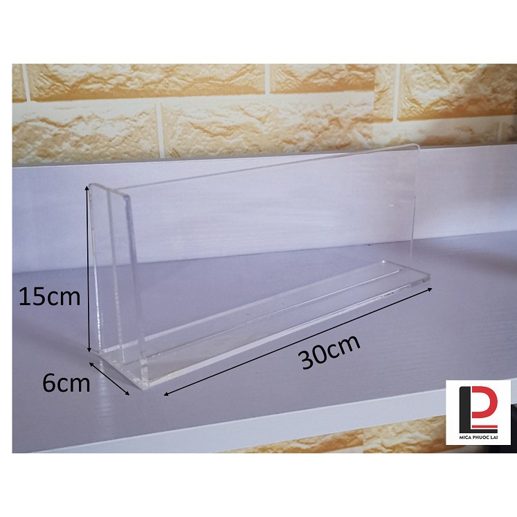Vách mica ngăn sách, vở/ Giá đỡ sách acrylic cao cấp