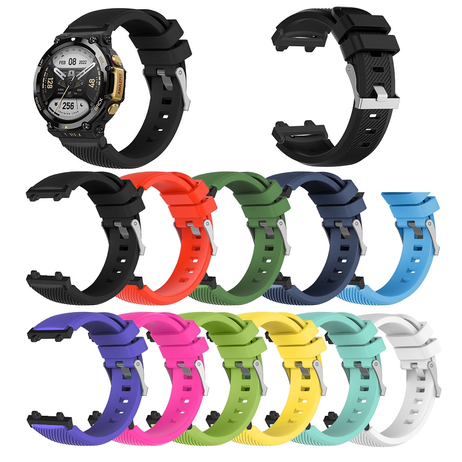 Dây Đeo Silicone Thay Thế Cho Đồng Hồ Thông Minh Huami Amazfit T-Rex 2 Amazfit T Rex 2