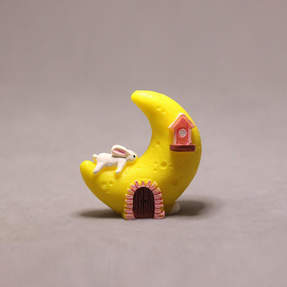 YIYU Mô Hình Ngôi Sao Và Mặt Trăng Mini Trang Trí Tiểu Cảnh