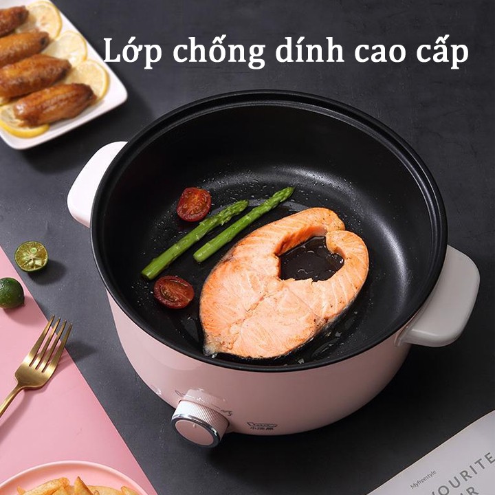 Nồi Lẩu LOTOR, Nồi Điện Dung Tích 3 Lít Nấu Nhanh Vệ Sinh Dễ Dàng - Bảo Hành 12 Tháng.