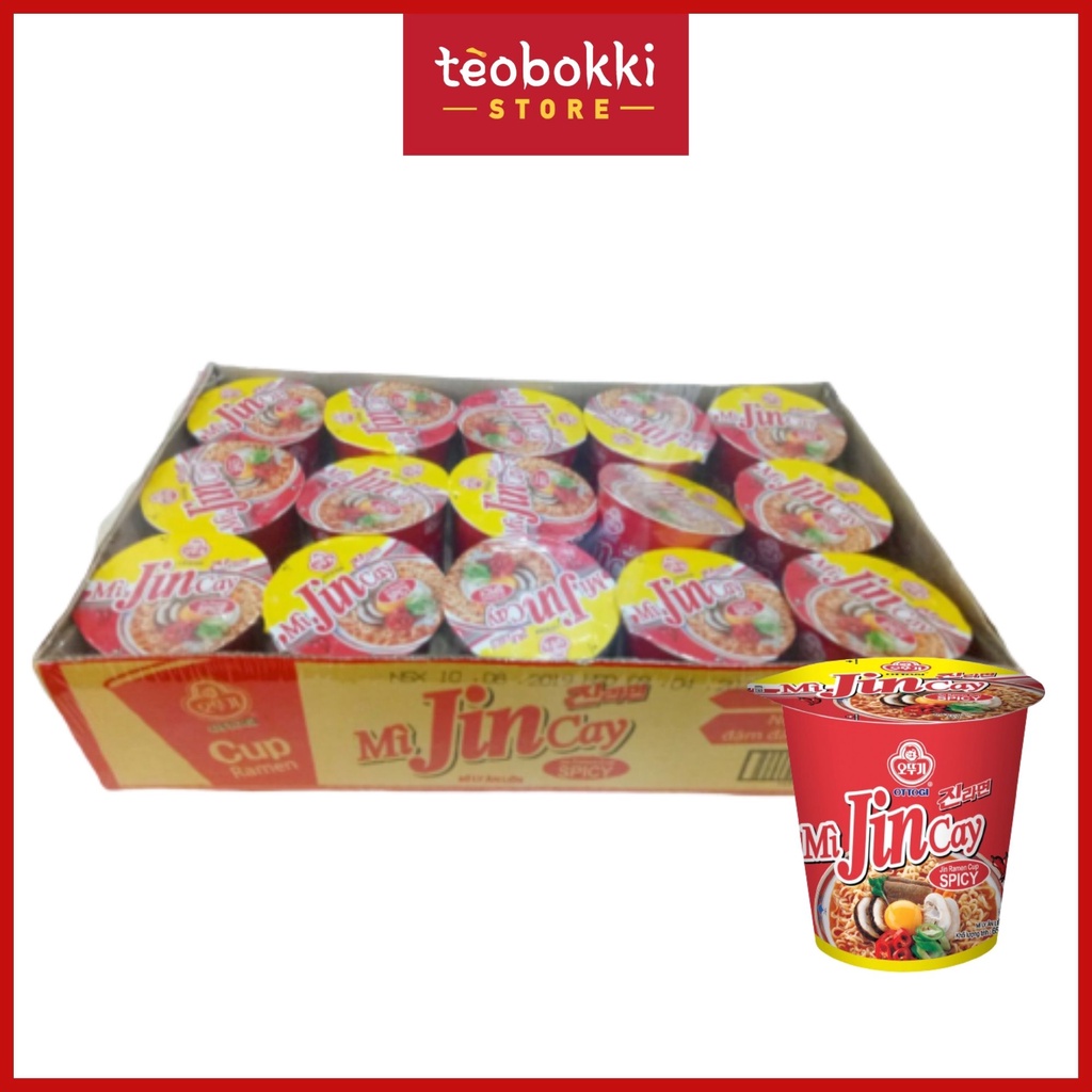 Thùng 15 ly mì Jin cay Ottogi 65g