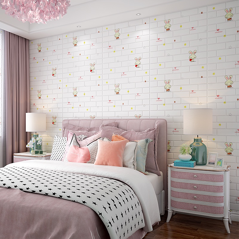 Xốp Dán Tường 3D Hoạt Hình trẻ em dễ thương. Kích thước lớn 70x77cm.