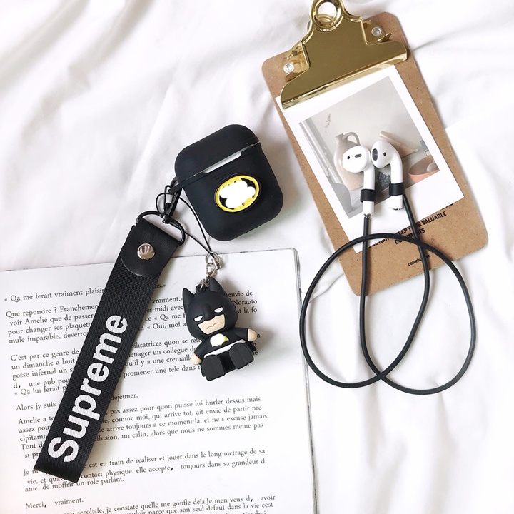 Case Airpods 1/2/3/Pro Người Dơi, Vỏ ốp airpods kiểu dáng batman - Mã TZAP313