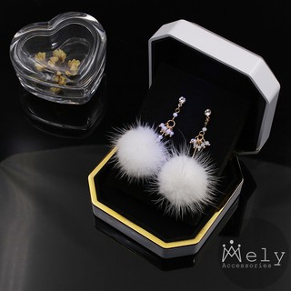 BÔNG TAI CỤC BÔNG TRẮNG - MELY 751