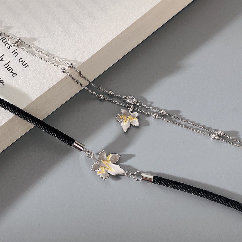 Vòng Đeo Tay Lá Phong Quà Tặng Ngày Lễ Tình Nhân ins wind niche senior