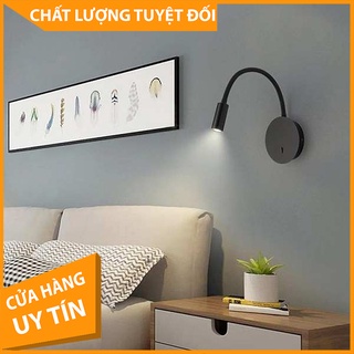 Đèn đọc sách gắn tường đầu giường loại đèn rọi 3w kim loại