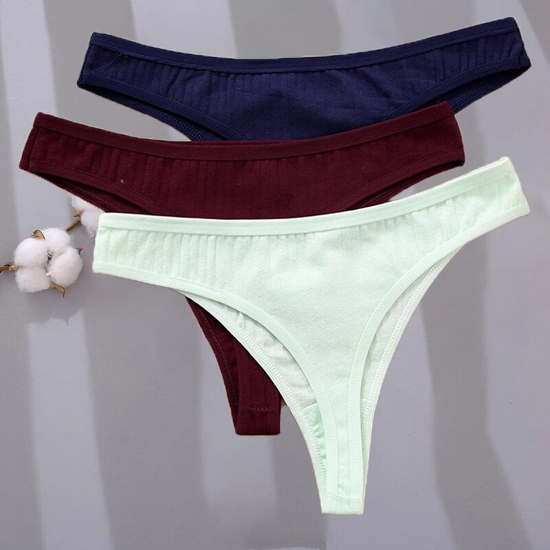 Set 2 quần lót CUTEBYTE cotton cạp thấp thoải mái thời trang dành cho nữ với nhiều loại tùy chọn