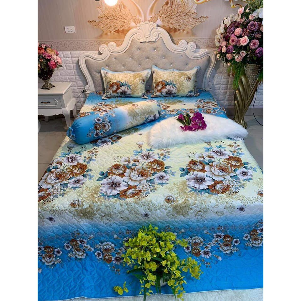 [Nhập mã FSS22FEB ] Phủ trần bông 5 món mẫu hoa cúc 3D tặng kèm túi đựng (nhắn tin shop mẫu bạn chọn) | BigBuy360 - bigbuy360.vn