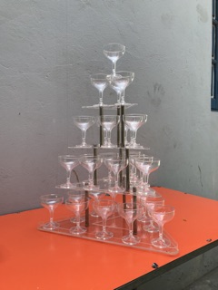 Tháp ly mica 5 tầng