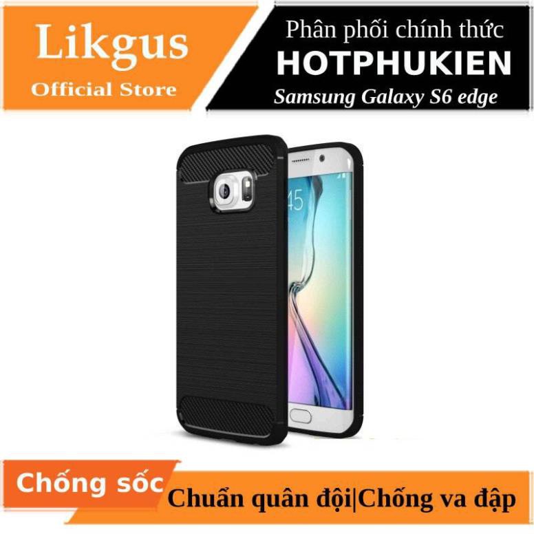 Ốp lưng chống sốc Likgus cho Samsung Galaxy S6 Edge (chuẩn quân đội, chống va đập, chống vân tay) - Hàng chính hãng