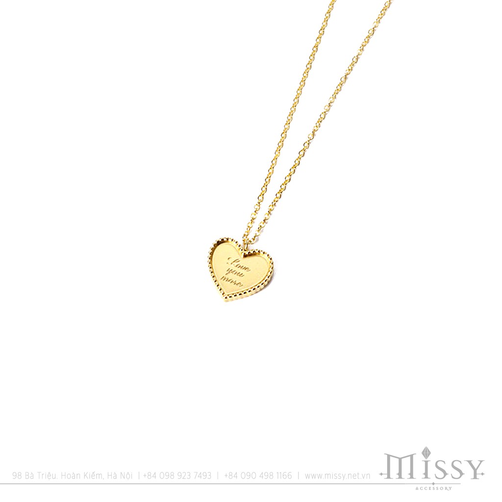 Vòng cổ trái tim Love you more