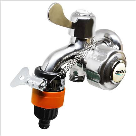 Xe đẩy tưới cây - rửa xe màu cam cao cấp 6 chế độ phun Onspa 30 mét