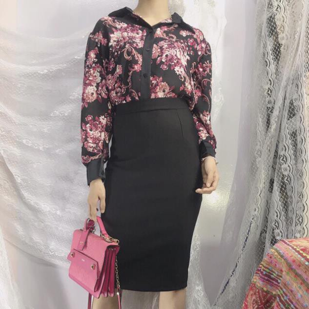 12.12 Xả - (có bigsize eo 95cm) CHÂN VÁY THUN CÔNG SỞ - VÁY THUN NỮ XẺ TÀ SAU- CÓ SIZE ĐẠI Y88 ' 2021 . ᴬ : | BigBuy360 - bigbuy360.vn