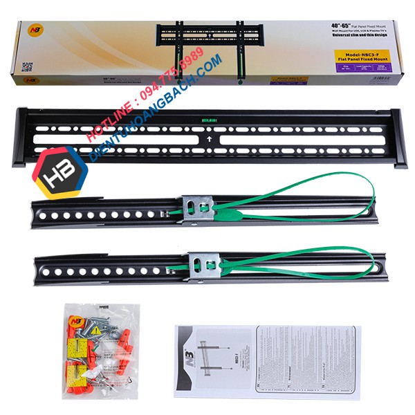 Gi&aacute; treo tivi thẳng C3F 40 - 65 inch - H&agrave;ng nhập khẩu