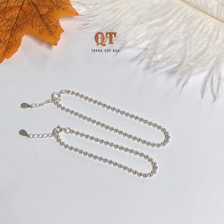 Lắc bạc đôi cho mẹ và bé chất liêu bạc ta