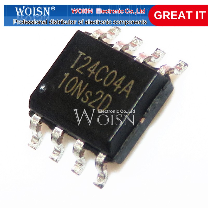 Set 60 Linh Kiện 24c04 24c08 24c16 24c32 24c64 Sop-8 Eeprom Kit 6value