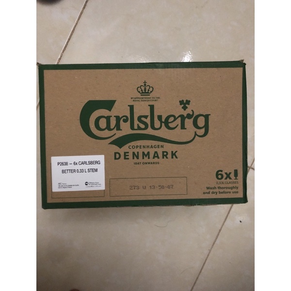 Bộ 6 ly Carlsberg Pháp 330ml