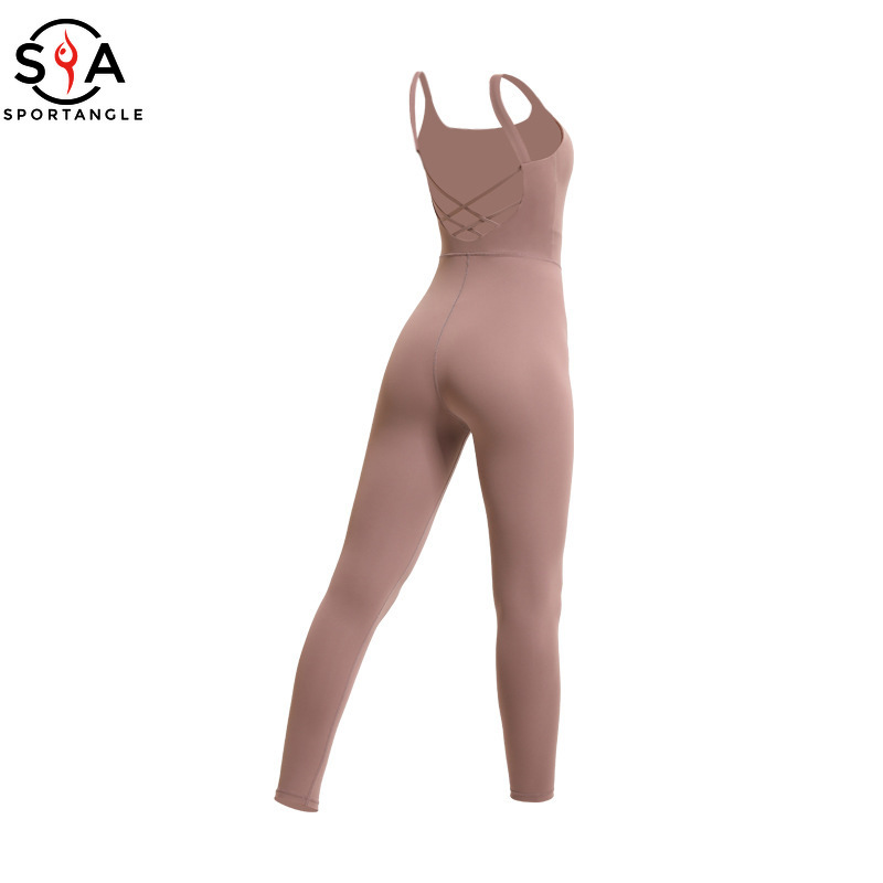 Áo liền quần thể thao SPORTSANGEL đan dây chéo lưng gợi cảm cho nữ