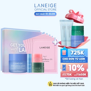Combo mặt nạ ngủ dưỡng ẩm tối ưu LANEIGE Sleeping Mask Best Seller Collection