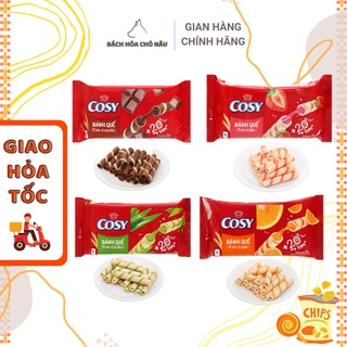 Bánh quế cosy hương dâu/ cam/ dứa/ socola 135gr/ gói