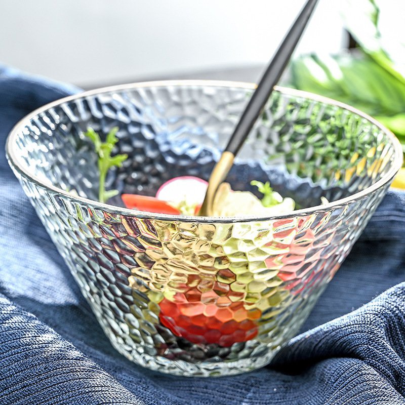 Tô Thủy tinh đựng salat, hoa quả bày biện trang trí cho bữa ăn healthy
