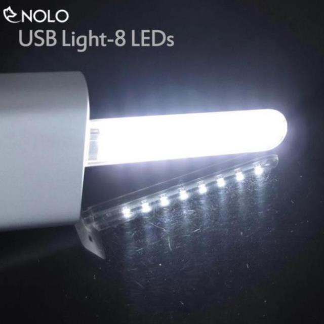 Bộ 2 Đèn 8 Bóng Led Siêu Sáng Cắm Dùng Nguồn USB Công Suất 1,4W
